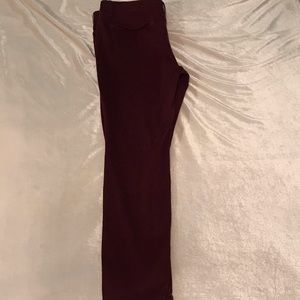 Maroon Stretchy Jeans